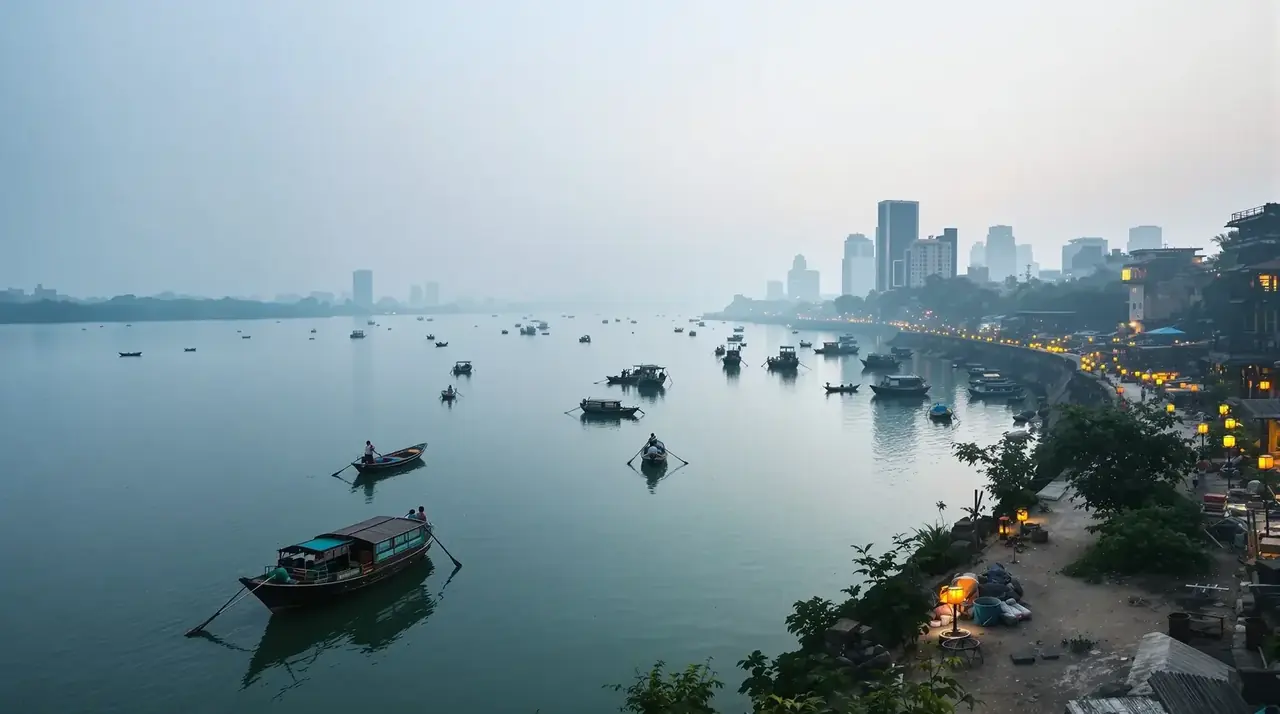 好看的视频精选：滨江漫步，看新旧隔江对望